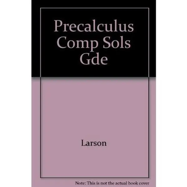 USED-Precalculus Comp Sols Gde by LARSON (Paperback)