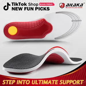 Ailaka High Arch Support Shoe Insoles Inserts for Flat Feet - Orthotic Insoles High Arch for Men Women Arch Pain, Plantar Fasciitis Relief Insoles Silicone Toe Pads, Footwear, Shock Absorbing Insole, Orthopedic Insoles, Eva Foam tiktokshopspringglowup,sum