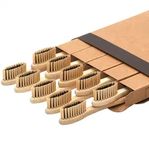 Bamboo Toothbrushes Soft Bristles for Sensitive Teeth 10 Pack - Numbered for Easy Recognition - Eco-Friendly, Natural Wooden Toothbrush