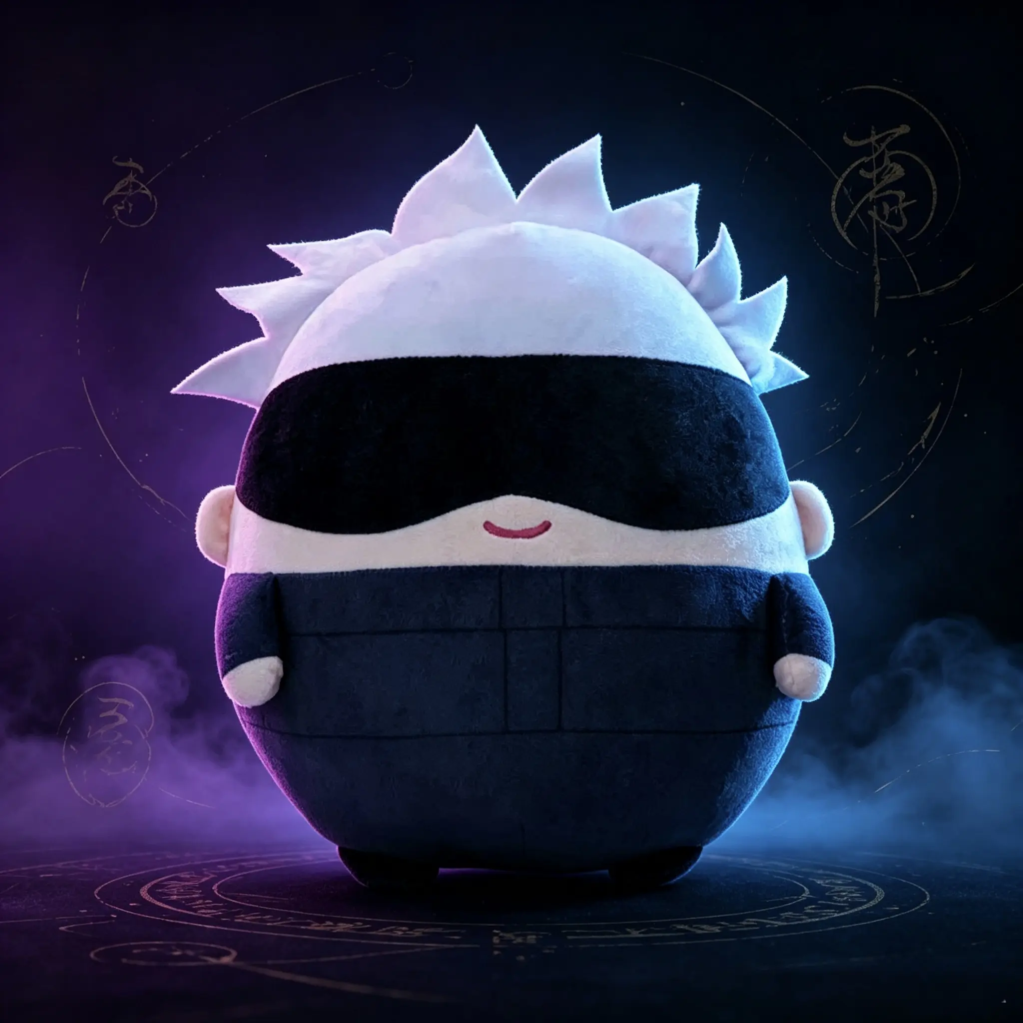 Jujutsu Kaisen "Domain Mochi" Mystery Plush | Satoru Gojo, Sukuna, Nanami Round Cushion & Keychain Set | Viral Anime Squishy Pillow & Bag Charm | Aesthetic Sorcerer Desk Decor | RUMI Exclusive Surprise