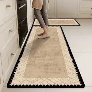 Breathable Textured Rug Mat, Durable & Easy Clean Design, Ideal for Home Decor, Versatile Use in Multiple Settings, Boho Runner Rug