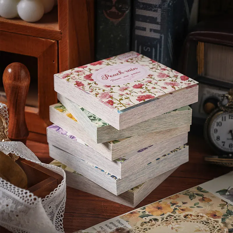 600 Sheets Floral Background Decorative Paper, DIY Journal Scrapbook Material, Scrapbooking, Unique Design, Perfect for Crafts, Crafting & Projects