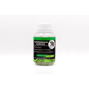 Griz Fit SuperGreen Gummies - Boost Energy, Support Digestion & Gut Health, Enhance Immunity & Detoxification, Nutrient-Rich Green Gummies