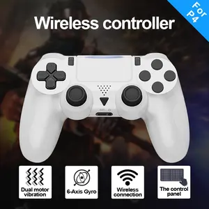 Suitable for PS4/PS4 Slim/PS4 Pro/PC game controllers, the gamepad supports dual vibration, speaker, six-axis gyro, headphone jack, touchpad, and other features. A great PS4 game controller, Wireless Gaming Controller