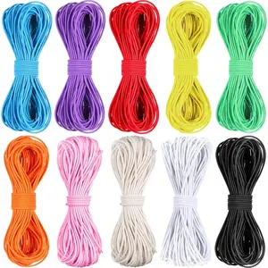 131 Yards 1mm Multicolor Beading Elastic Stretch Cord for Jewelry Making Sewing Friendship Bracelets Anklet Necklace Journals Bright Colors