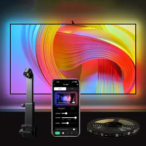 Smart TV LED Backlight with Camera, Screen-Sync Color-Changing Light for 32–85-Inch TVs, App-Controlled TV LED Light Strip, Backlighting