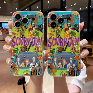 Cartoon Scooby-Doo Series Phone Case Made of TPU Material, Featuring a Cute Cartoon Design. It Is Compatible with for Iphone 17,16, 15, 14, 13, 12, 11/Pro/ProMax/Plus Samsung Galaxy S26 S25 S24 S23 S22