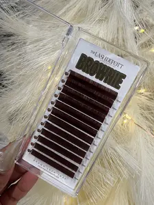 The Lash Depot Brown Lashes CC 0.05 & D 0.05 Eyelash Extensions for Makeup and Cosmetic Use