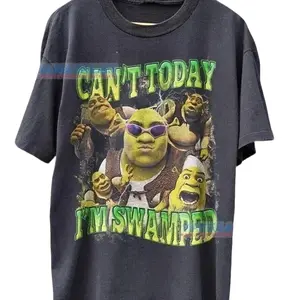 Shrek Funny Shirt Shrek Can't Today I'm Swamped Shirt, Meme funny Shirt