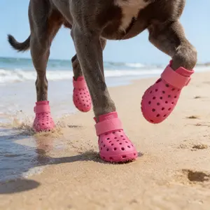Breathable Pet Shoes, 4 Counts/set Non-slip Outdoor Pet Shoes, Comfortable Pet Paws Protective Shoes, Pet Supplies for All Seasons