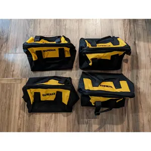 New 4-Pack Dewalt Contractor Tool Bag (13"x10"x8")