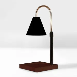 Sparoom Candle Lamp Warmer Black Metal Shade