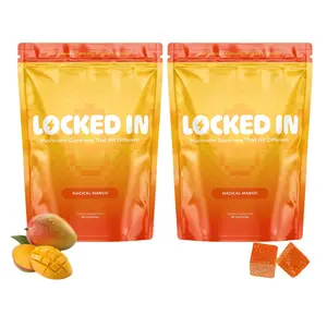 ADHD Brain Fuel Gummies (2 Pack)Clinical Dose of Lion's Mane + Cognizin (Patented Citicoline Sodium) for Memory Clarity & Mental Focus - Magical Mango Flavor - 2 Pack - Healthcare Dietary Edible Vitamin Supplement Fitness