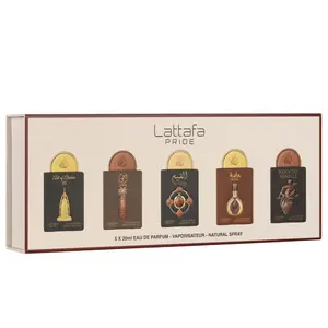 Lattafa Pride Eau de Parfum Gift Set Collection No.4 (5 x 20ml) | Versatile Luxury for Every Moment (Gift Set)