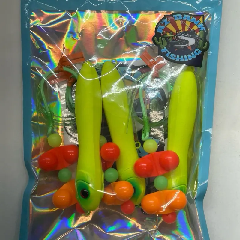 6/0 Hooks with 4 Inch Spooks and 80lbs Leader Line
