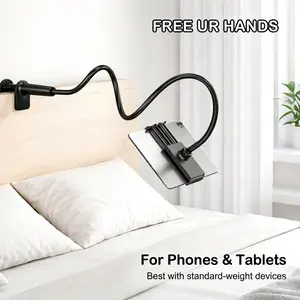 Flexible Gooseneck Phone & Tablet Holder for Bed, Desk & Headboard – 360° Adjustable Clip Stand for 4–7.” Smartphones & Small Tablets, Hands-Free Watching Videos, Recording, Video Calls, Online Meetings & Live Streaming regalos para adolescentes