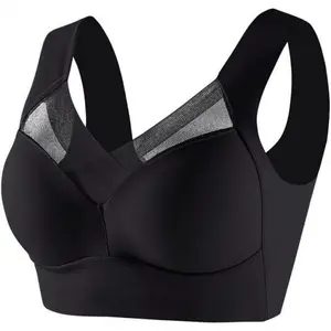 Bras Older Women Lushfitting Powerful Push-Up Seamless No Underwire Anti Sagging Bra with Full Support and Lift