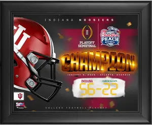 Indiana Hoosiers Framed 13" x 16" 2025 Peach Bowl Champions Collage - Fanatics Authentic Certified