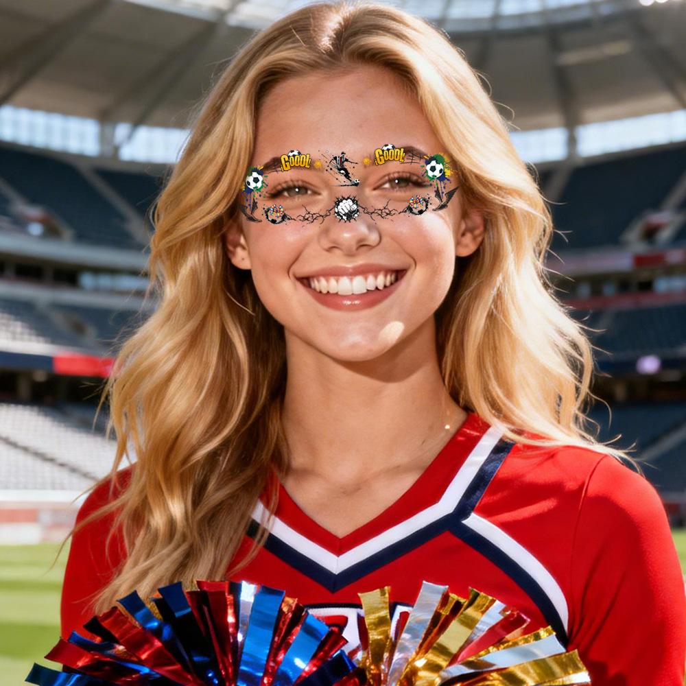 Cross-border supply World Cup football tattoo stickers, temporary face tattoo stickers for fans and cheerleaders to support the event