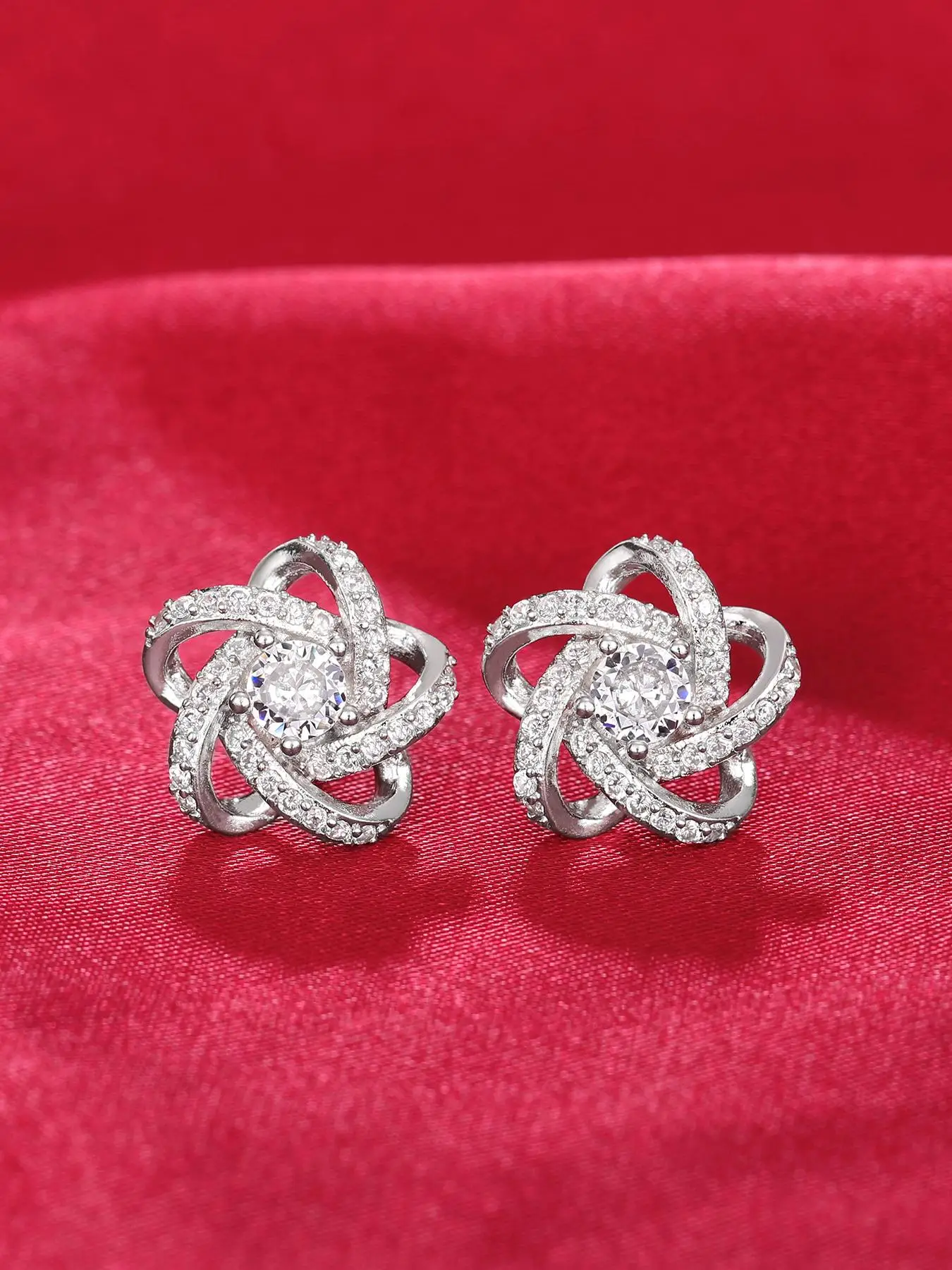 Fashion Criss Cross Design Rhinestone Inlaid Earrings As Gift, Anniversary Wedding Party Jewelry Gifts for Women, Classic Fashion Accessories for Dail