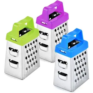 Mini Cheese Grater  3pcs Stainless Steel Small Box Graters for Kitchen Slicer Garlic Ginger Vegetable Pack of 3