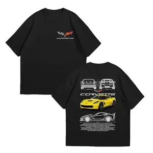 Corvette T-shirt, Graphic Tee, Car Creweck T-shirt, Menswear Tshirt, Car Enthusiast Shirt, Car Clothing Top Streetwear, Top Menswear