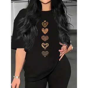 women lovely Black Casual T-Shirt