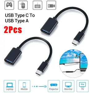 2 PCS Type C USB-C 3.1 Male To USB 3.0 Type A Female OTG Converter Adapter Cord Cable 2 PCS Type C USB-C 3.1 Male To USB 3.0 Type A Female OTG Converter Adapter Cord Cable