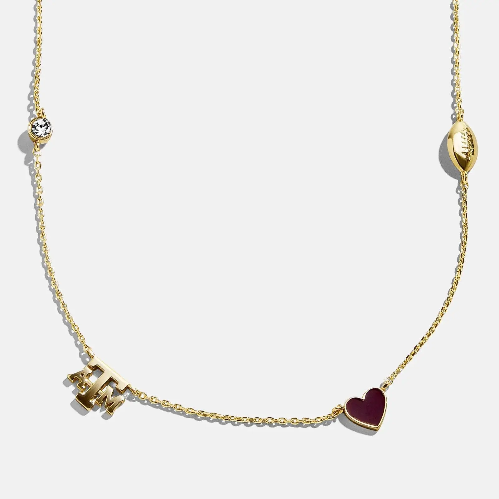 Texas A&M University Spaced Charm Necklace - Texas A&M University
