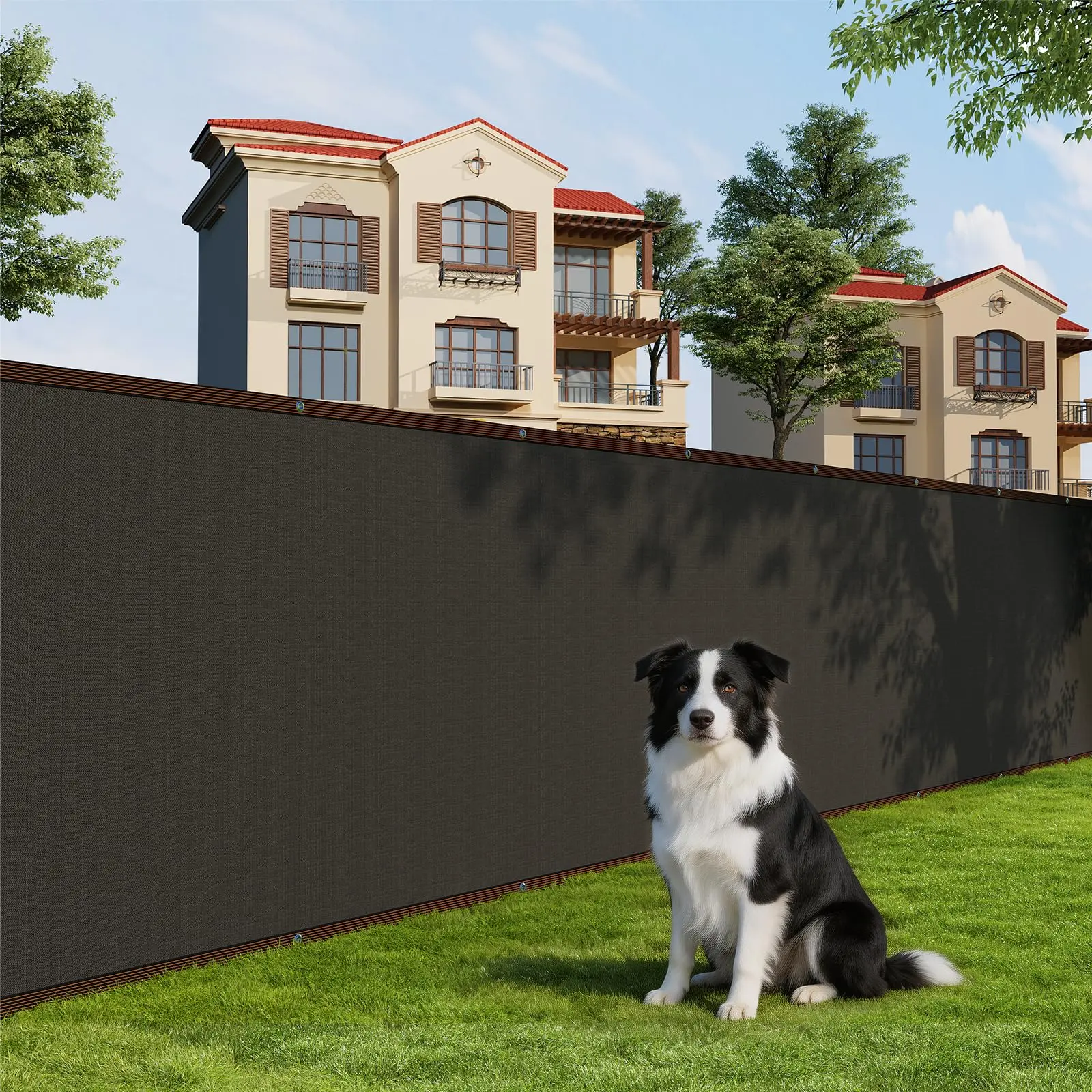 HDPE 180 GSM Garden Privacy Net - 4/5/6x50 ft Privacy Screen, Garden Privacy Net Shade Cloth, Cover Garden Fence Netting, Privacy Mesh for Garden