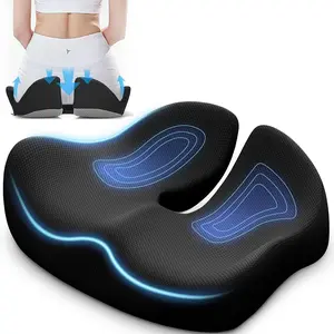 Memory Seat Cushion for Office Chair, Ergonomic Memory Foam Pad for Long Sitting, Ideal for Gaming Chairs and Car Seats in, Enhanced Seat Cushion