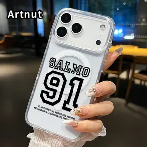 Psalm 91 Verse Pattern Magnetic Phone Case for iPhone 17 16  Pro Max Plus 15 14 13 12 11 Air E Anti-Yellowing Shockproof Lightweight Transparent Acrylic Large Hole Soft Cover Supports Wireless Charging