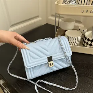 Quilted Mini Square Bag for Women, Trendy Diamond Pattern Shoulder Crossbody Purse, Chic Minimalist Handbag for Spring Summer Outfit, Travel, Shopping