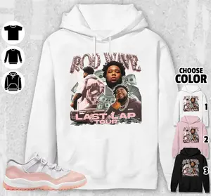 "AJ 11 Low Legend Pink Unisex  Hoodie, Rd Wave Last Lap Tour Tees, Shirt In Light Pink To Match Sneaker