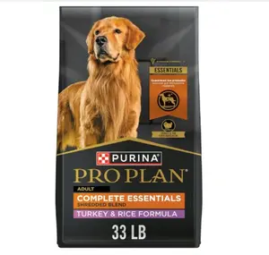 Purina Pro Plan Complete Essentials Shredded Blend Turkey and Rice Dog Food Dry Formula with Probiotics for Dogs - 33 lb. Bag