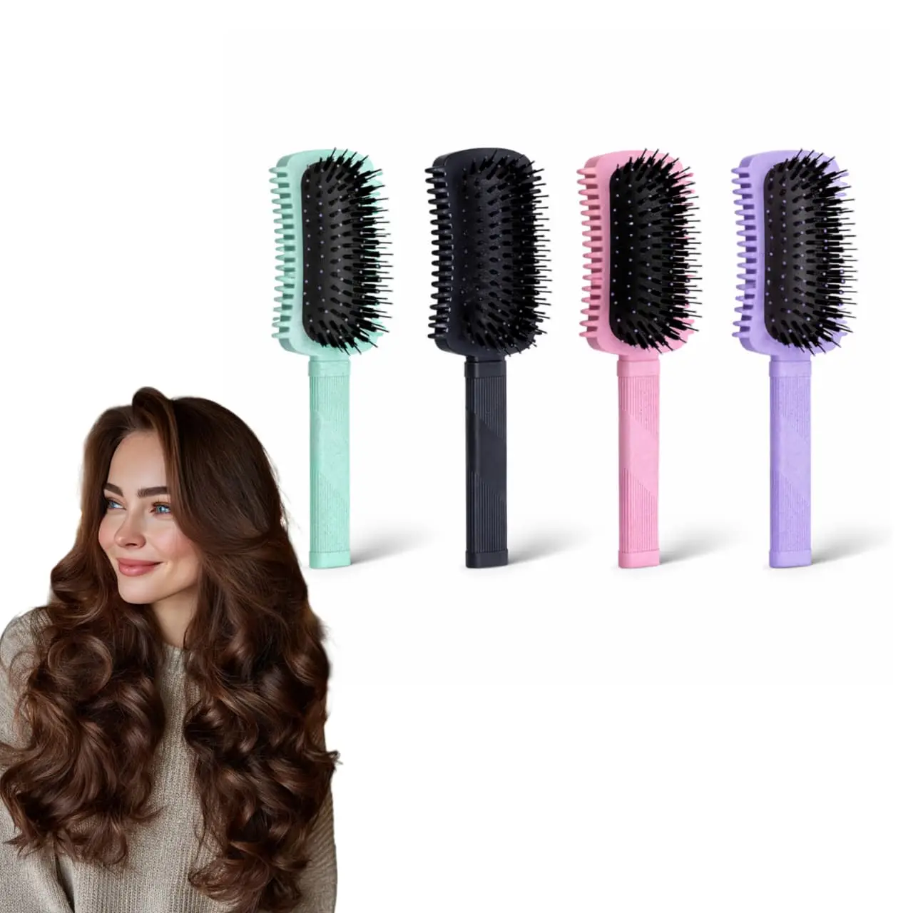 Curling Brush for Women's Curls, Hair Care Tool for Defining, Shaping, Styling and Adding Volume to Curly Hair