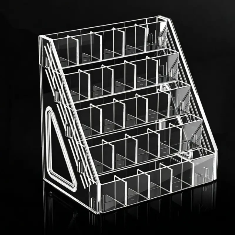 Multifunctional Multi-Layer Storage Rack, Large Capacity Acrylic Pen Holder, Desk Organizer, Multi Purpose Organizer, Stationery Organizer, Office Supplies Organizer for Paintbrushes, Sketch Pencils, Makeup, Perfume, Desktop Accessories