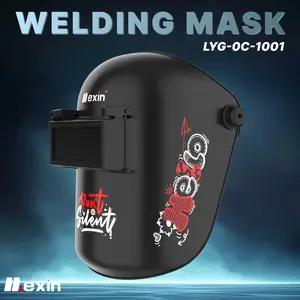 LYG OC 1001 Mexin Electrical welding protection mask of wearing argon arc welder face mask, high temperature protection, anti-rust face two welding caps