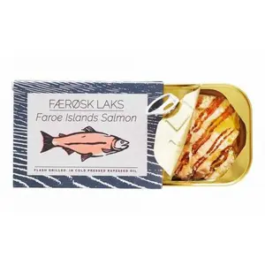 Fangst Færøsk Laks Faroe Islands Salmon Flash Grilled in Cold Pressed Rapeseed Oil, 3.8 oz