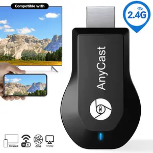 Wireless Screen Mirroring Device, Wireless HDMI Display Adapter, HD 2.4G WiFi HDMI Transmitter & Receiver, Plug & Play , Synchronize Phone Laptop Pictures Videos to HDTV Projector Monitor, Support Miracast Airplay DLNA