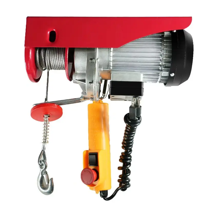 Electric Hoist,1320 lb 120V Material Handling Lift With Wired Remote Control，Warehouses, Construction Site, Attic