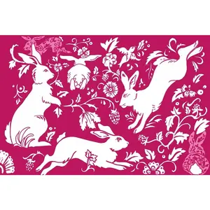 Rabbits Hopping | Set of 20 Paper Placemats