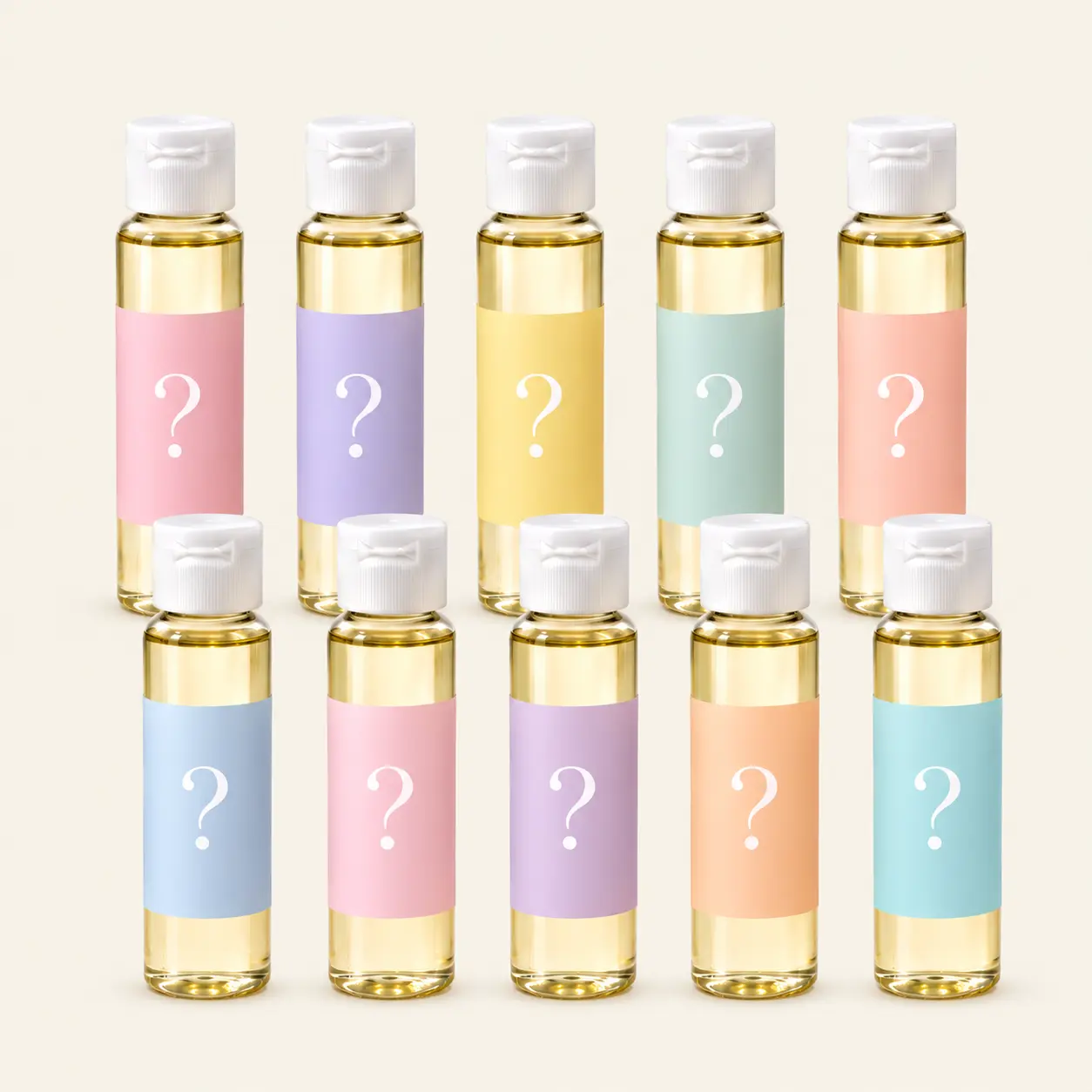 Mystery Scented Body Oil Sample Bundle – 10 Assorted 1 fl oz Fragrance Oils for Women – Surprise Scent Discovery Set for Layering, Travel and Gifting