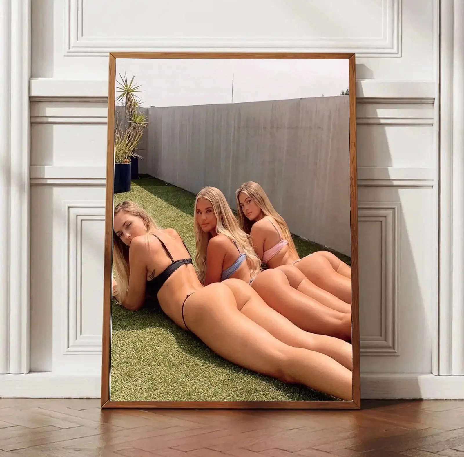 Three Women Lying On The Floor In Poster