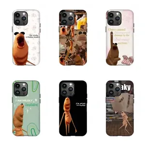 Funny Worm Meme Phone Case | Viral Humor Protective Cover for iPhone 17 16 15 14 13 12 11 Pro Max Plus Air Mini | Gen Z Brainrot Comedy Core | Ultimate Shock Absorbing Defender