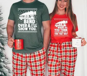 Matching Christmas Couple Shirt, Cute Holiday T-Shirt, Festive Pajama Top, Christmas Vacation Tee, Cozy Gift Idea - EVA RAMOS