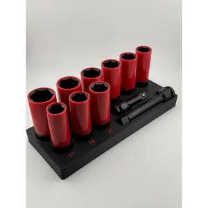 Pittsburgh Pro 11Pc 1/2&Quot; Lug Nut Impact Socket Holder – 3D Printed Organizer For Harbor Freight Set