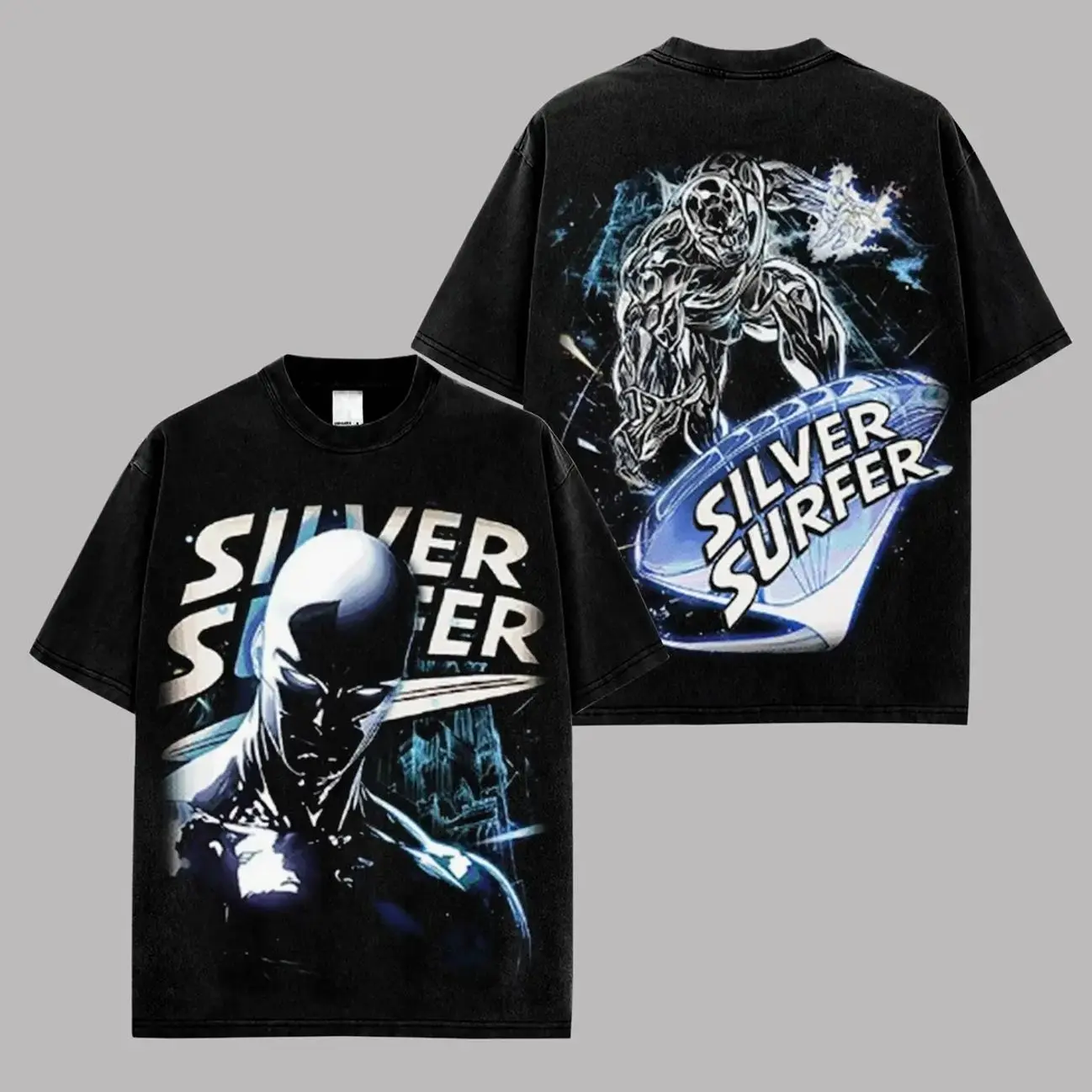 Silver Surfer T-Shirt, Cosmic Hero Graphic Tee, Space Traveler Fan Shirt, Galactic Superhero Apparel, Retro Comic Book Character Merch, Unisex Cotton Streetwear Tee GOI