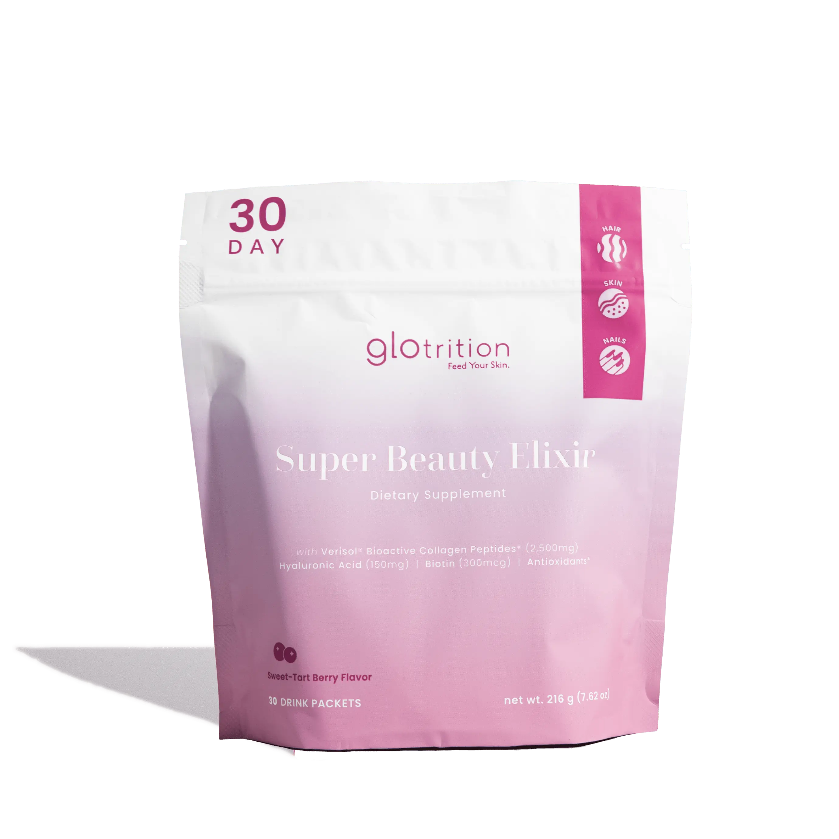 Super Beauty Elixir - 30 Day Pack for Hair, Nail and Skin - Drinkable Collagen Healthcare Fitness wellness supplement