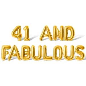 Letter & Number Balloons - STRAIGHT OUTTA 2024 16" Inch Alphabet Letters Foil Mylar Balloon Birthday Party Banner